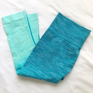 Blue ombré leggings